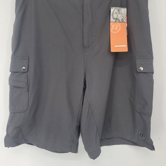 NOVARA Men's Cycling Biking Shorts Metro Gel Double Chamois Gray Size XL NEW - Picture 4 of 10